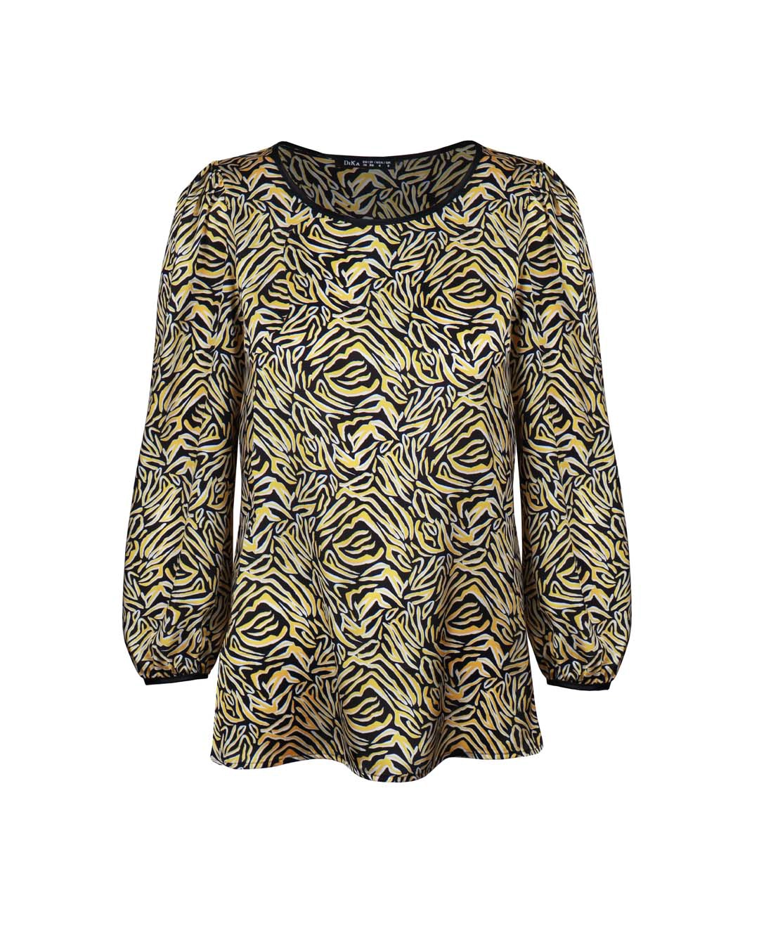 Blouse with an abstract print | Iconic colors | Dikastore.ro - 1 Blouse with an abstract print | Iconic colors - 1
