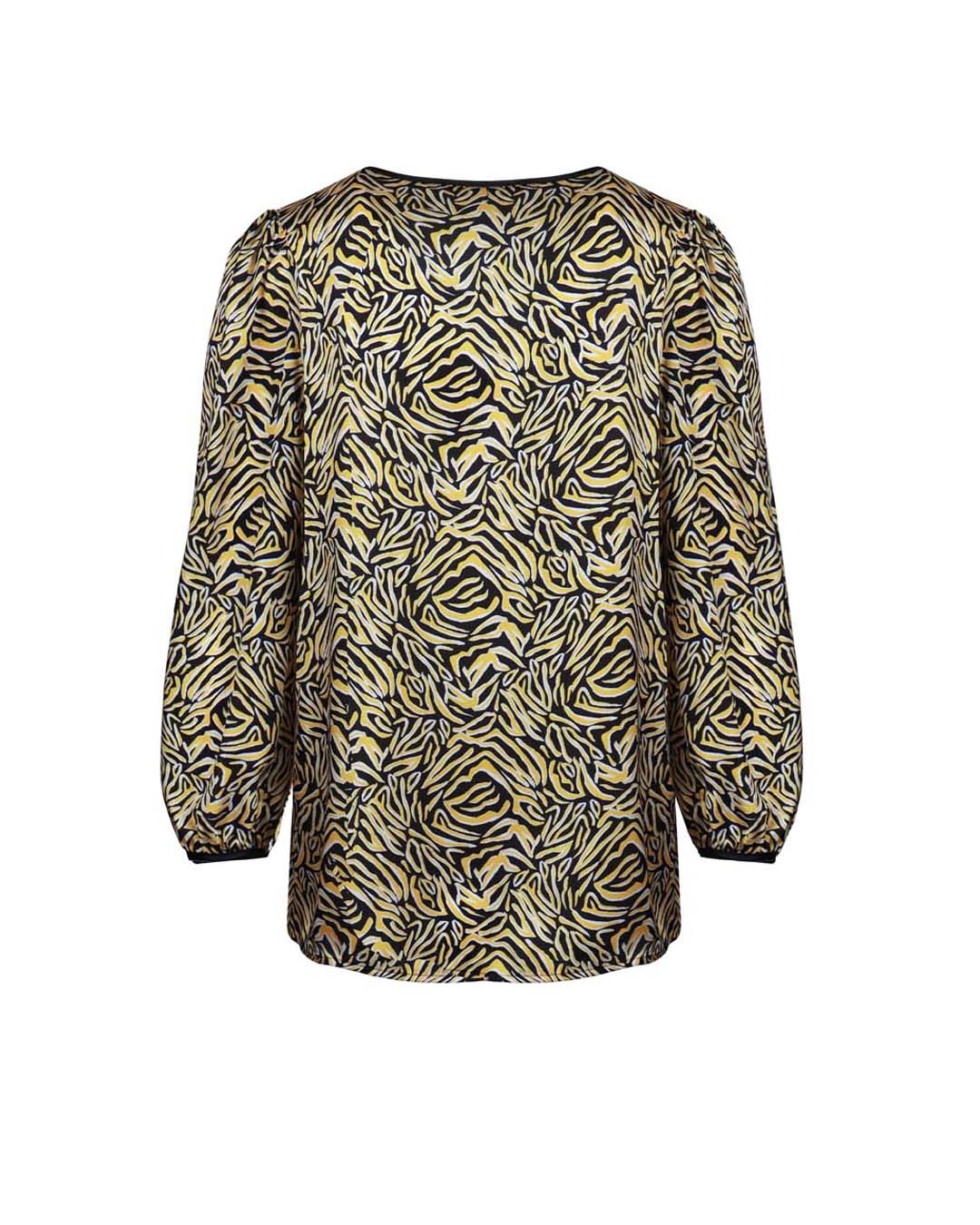 Blouse with an abstract print | Iconic colors | Dikastore.ro - 2 Blouse with an abstract print | Iconic colors - 2