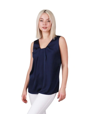 Топ с набор в предната част | Блузи - 2