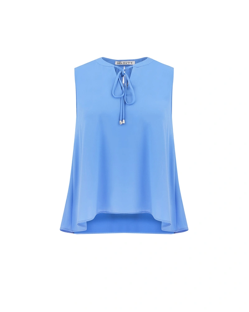 Blouse with keyhole opening | SUMMER COLLECTION | Dikastore.ro Blouse with keyhole opening | SUMMER COLLECTION