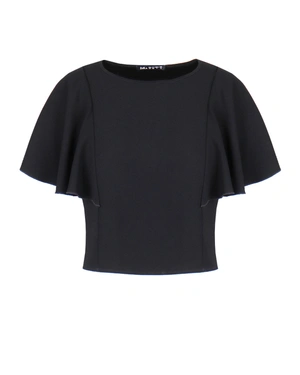 Elegant black blouse with batwing sleeves | All products | Dika.ge Elegant black blouse with batwing sleeves | All products