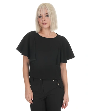 Elegant black blouse with batwing sleeves | All products | Dika.ge - 2 Elegant black blouse with batwing sleeves | All products - 2