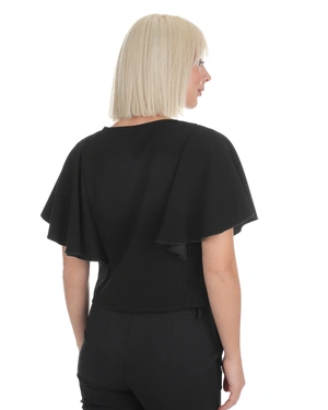 Elegant black blouse with batwing sleeves | All products | Dika.ge - 3 Elegant black blouse with batwing sleeves | All products - 3