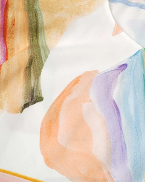 Блуза с акварелен принт | Блузи - 2