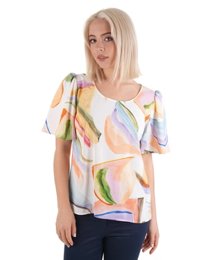 Блуза с акварелен принт | Блузи - 3