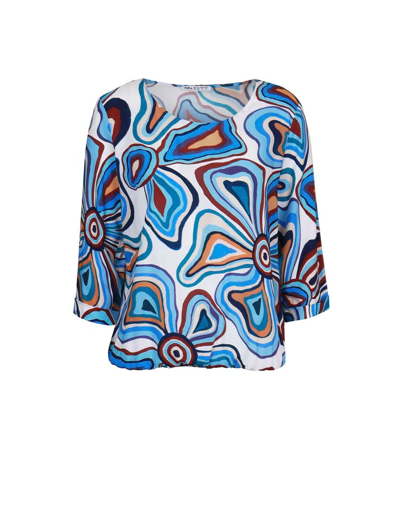 Blouse with stylized motif | Blouses and Shirts