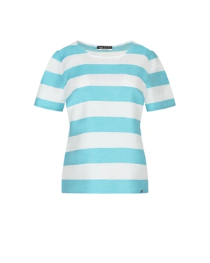 Bluza de vara cu dungi turcoaz si albe | COLECTIE DE VARĂ | Dikastore.ro Bluza de vara cu dungi turcoaz si albe | COLECTIE DE VARĂ