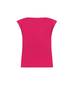 Summer business sleeveless blouse in elegant red | SUMMER COLLECTION - 1