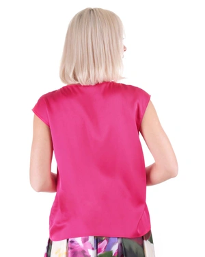 Summer business sleeveless blouse in elegant red | SUMMER COLLECTION - 6