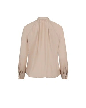 Svetlo bež bluza od muslina sa žaboom | Bluze | Dika.rs - 1 Svetlo bež bluza od muslina sa žaboom | Bluze - 1