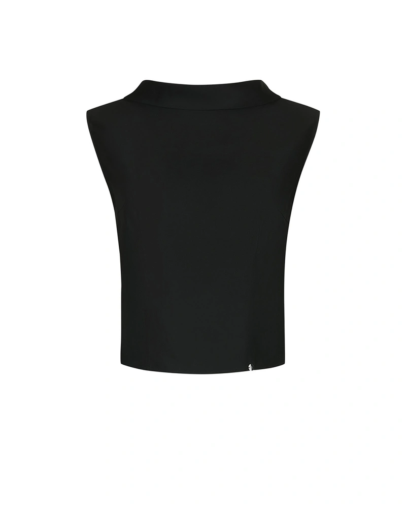 გრაფიკული უსახელო ბლუზა დახვეული მომრგვალებული საყელოთი | ბლუზები | Dika.ge გრაფიკული უსახელო ბლუზა დახვეული მომრგვალებული საყელოთი | ბლუზები