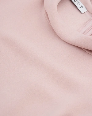 Blouse élégante rose poudré à manches courtes | COLLECTION - 2