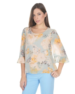 Spring blouse made of 100% rayon in pastel tones | NEW - 1