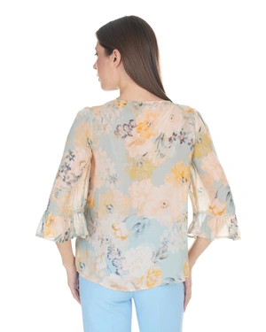 Spring blouse made of 100% rayon in pastel tones | NEW - 2