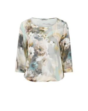 Autumn blouse made of 100% viscose, with an abstract pattern in pastel tones | Blouses | Dika.bg Autumn blouse made of 100% viscose, with an abstract pattern in pastel tones | Blouses