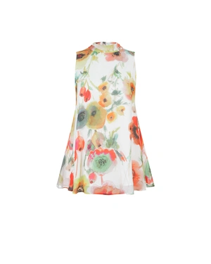 Ethereal rayon blouse with floral print and back bow detail | Blouses | Dika.rs Ethereal rayon blouse with floral print and back bow detail | Blouses