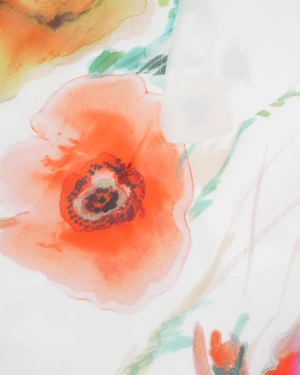 Ethereal rayon blouse with floral print and back bow detail | Blouses | Dika.rs - 6 Ethereal rayon blouse with floral print and back bow detail | Blouses - 6