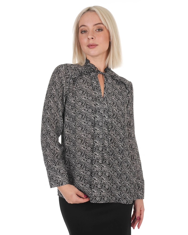 Блуза от район с животински принт | НОВО | Dika.bg Блуза от район с животински принт | НОВО