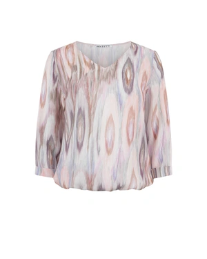 Airy spring blouse made of Lyocell, with long sleeves and a V-neckline | NEW | Dika.bg Airy spring blouse made of Lyocell, with long sleeves and a V-neckline | NEW