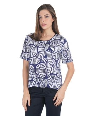 Blouse in viscose, rayon and linen | Blouses - 1