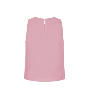 Ethereal sleeveless linen blouse in dusty rose | NEW - 1