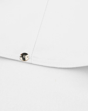 თეთრი უმკლავო ბლუზა მომრგვალებული, გადაბრუნებული ყელით | ახალი | Dika.ge - 5 თეთრი უმკლავო ბლუზა მომრგვალებული, გადაბრუნებული ყელით | ახალი - 5