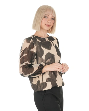 Ženska bluza od FSC sertifikovane viskoze sa umetničkim cvetnim printom | Bluze - 2