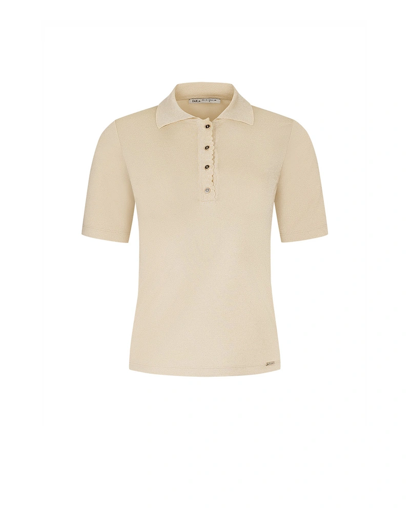 Трикотажна блуза с якичка | КОЛЕКЦИЯ ЛЯТО