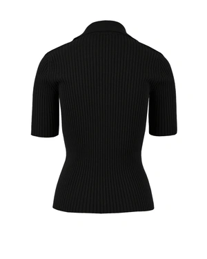 Fine knit with an open collar |  - 1