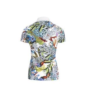 Bluză din bumbac cu guler polo | Tricotaje - 2