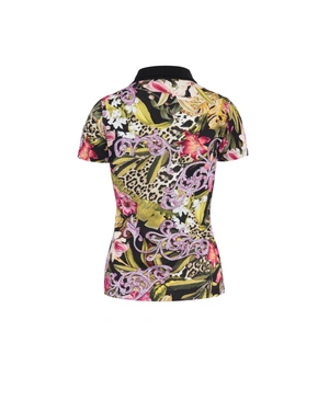 Bluză din bumbac cu guler polo | Pulovere - 1