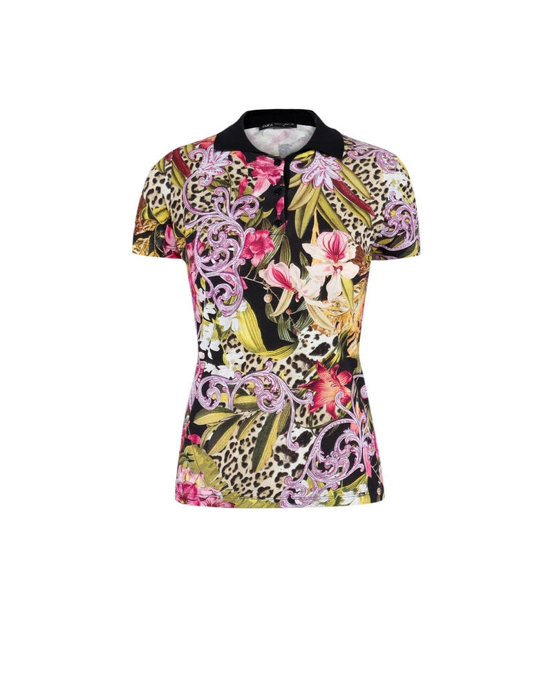 Bluză din bumbac cu guler polo | Pulovere