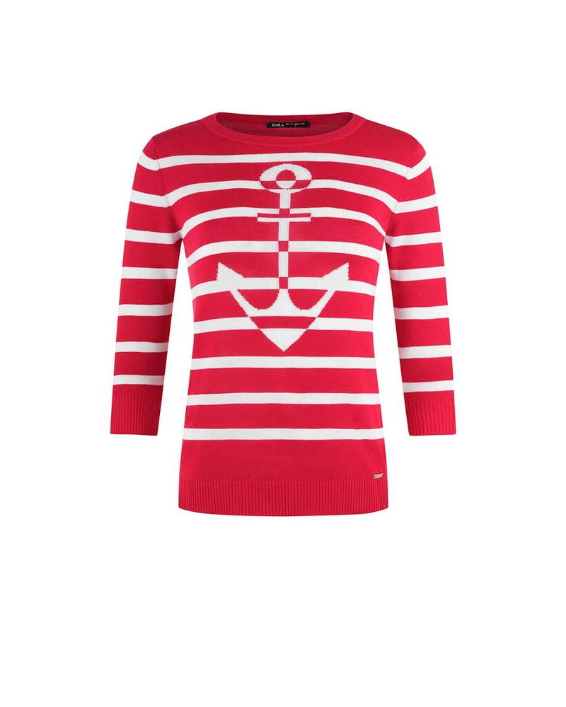 Fine sweater with anchor | Knitwear