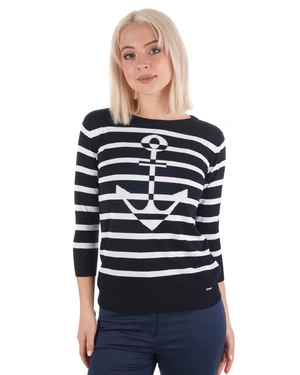 Fine sweater with anchor | Knited blouses - 3