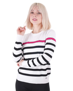 Three-color striped sweater | Knitwear - 3