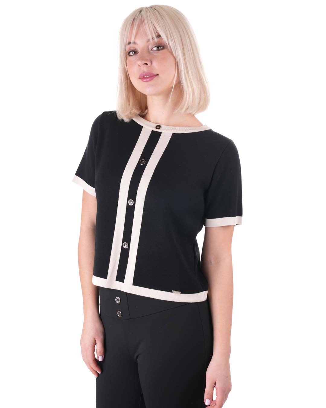 Blouse with decorative buttons | Casual - 4