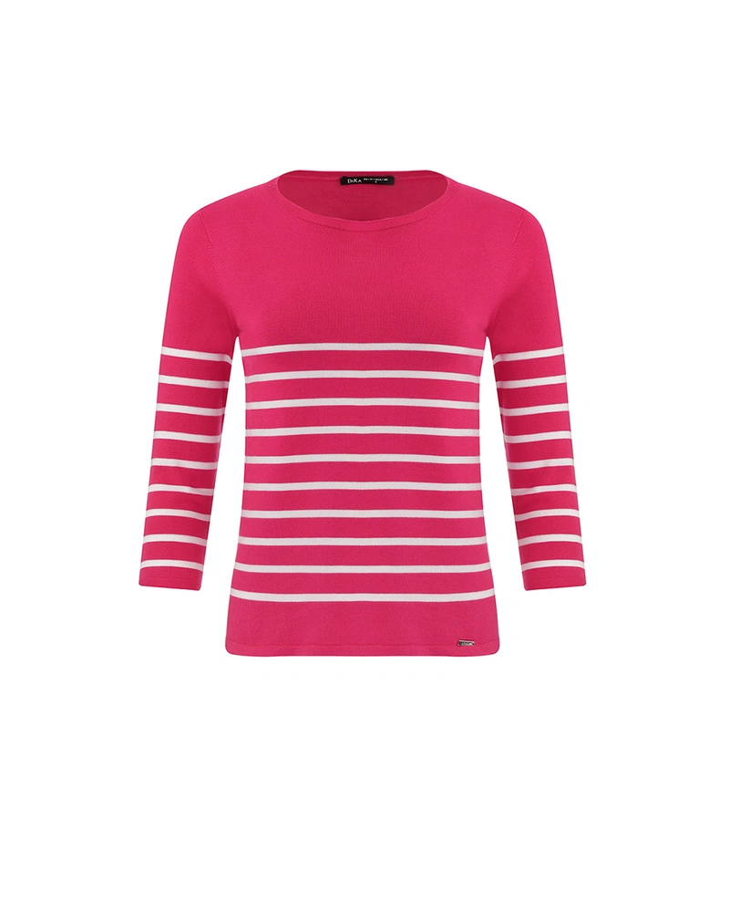 Striped sweater with 3/4 sleeves | SUMMER COLLECTION