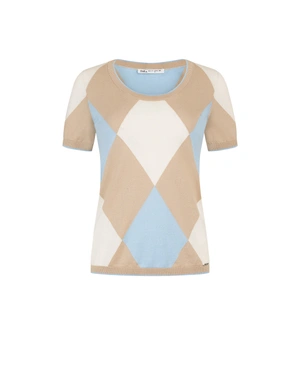 Fine pullover with rhomboid patterns | SUMMER COLLECTION | Dikastore.ro Fine pullover with rhomboid patterns | SUMMER COLLECTION