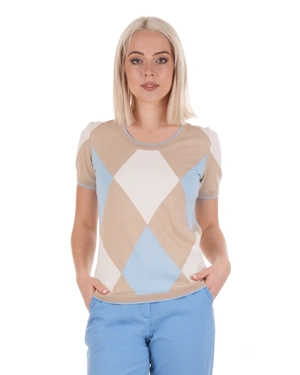 Fine pullover with rhomboid patterns | SUMMER COLLECTION | Dikastore.ro - 3 Fine pullover with rhomboid patterns | SUMMER COLLECTION - 3