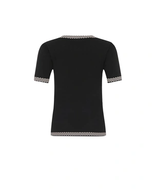 ბლუზი კონტრასტული ელემენტებით | ნაქსოვები - 1