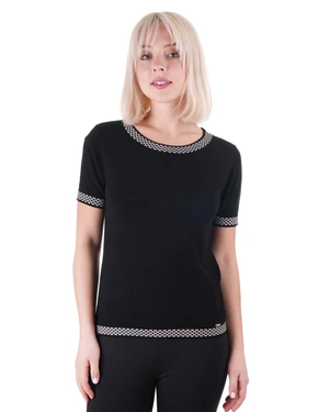 ბლუზი კონტრასტული ელემენტებით | ნაქსოვები - 3