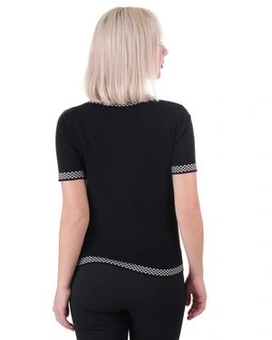 ბლუზი კონტრასტული ელემენტებით | ნაქსოვები - 4