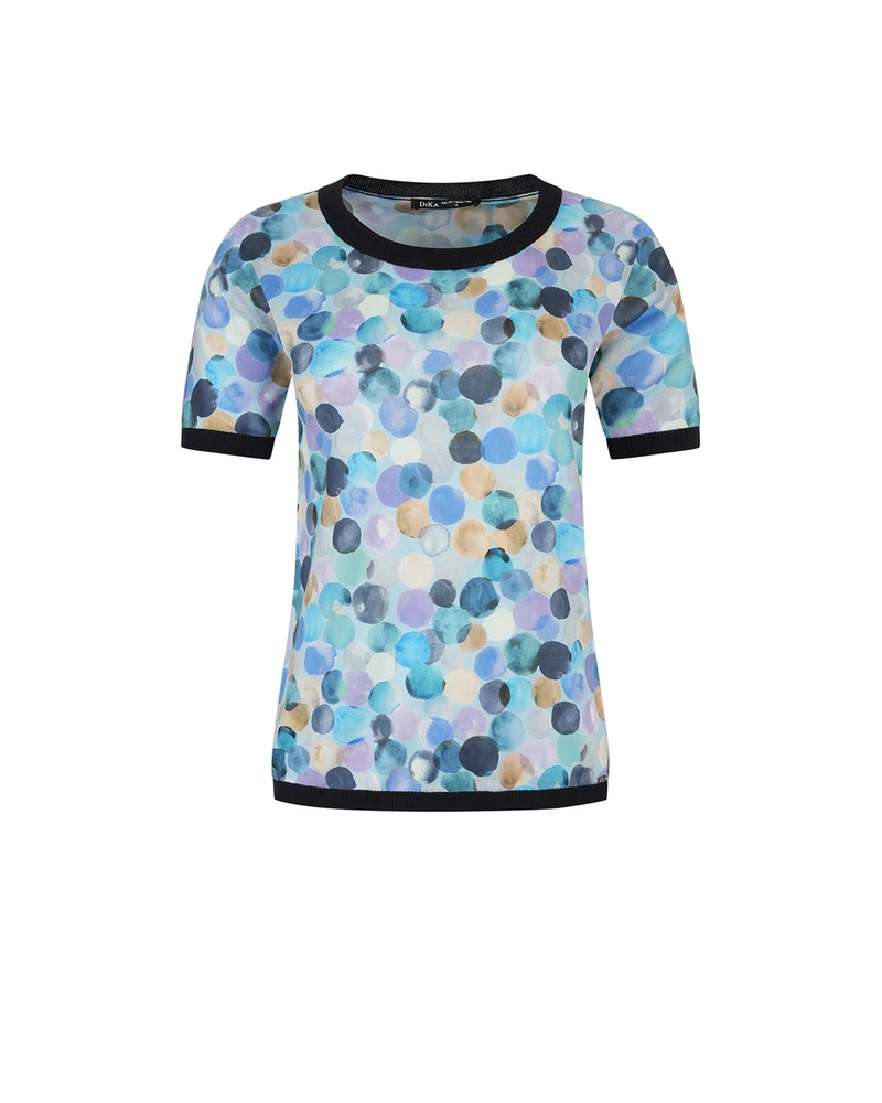 Knitted top with contrast trim | Knitwear