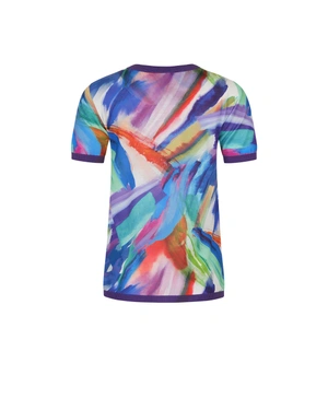 Трикотажна блуза с абстрактен десен | Блузи плетива - 1