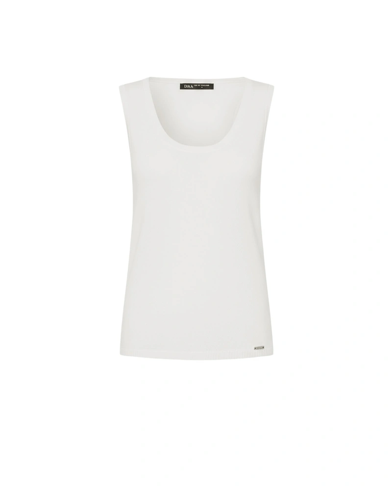 ღია კრემისფერი უსახელო ზედა მრგვალი დეკოლტეთი | ყოველდღიური