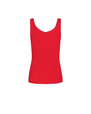 Плетен топ без ръкави | Блузи плетива - 1