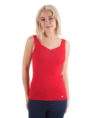 Плетен топ без ръкави | Блузи плетива - 3