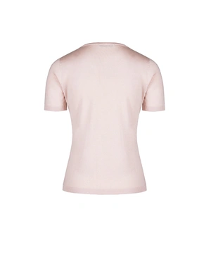 FSC viscose jersey top in a light peach color | Knitwear - 4