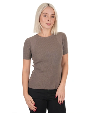 Изчистена бежова блуза с къс ръкав | КОЛЕКЦИЯ | Dika.bg - 4 Изчистена бежова блуза с къс ръкав | КОЛЕКЦИЯ - 4