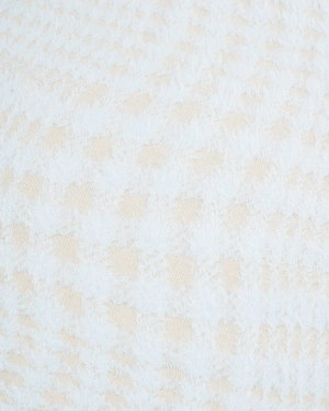 ღია ნაცრისფერი სვიტერი დახვეწილი პრინტითა და ფუმფულა ტექსტურით | ნაქსოვები - 2